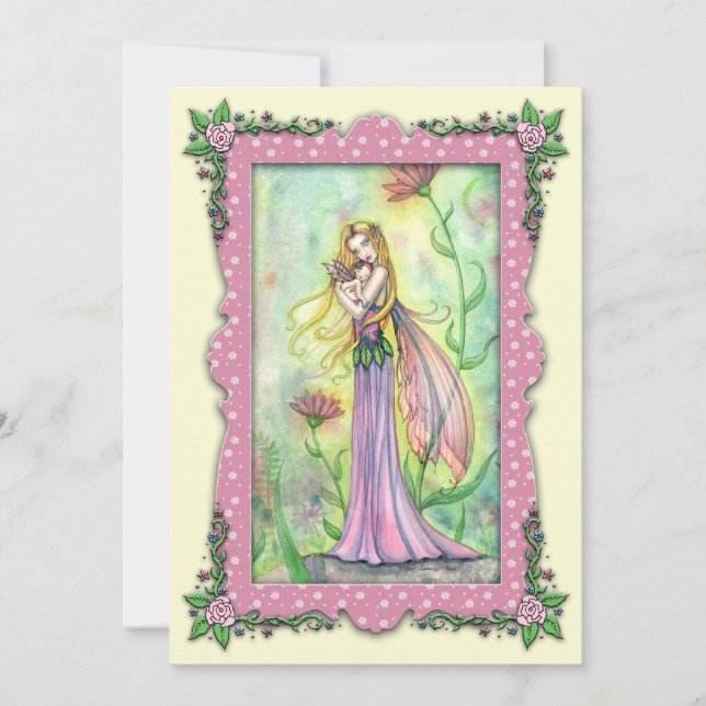 Inbjudningar till mor och Baby-mjölkbabyskor (Framsida)