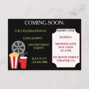 Inbjudningar till Movie Thated Party