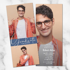 Inbjudningar till multipla fotoblå Studentfest