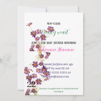 Inbjudningar till nallens babydusch