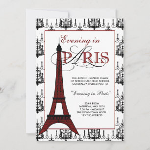 Inbjudningar till Paris-bal
