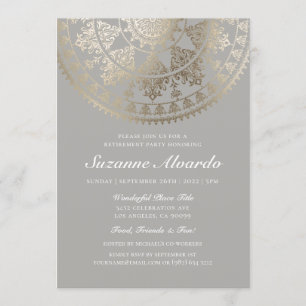 Inbjudningar till Pension-partiet Guld Foil