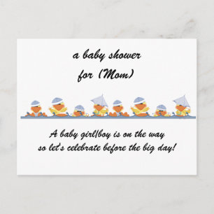Inbjudningar till personligen Baby Shower-Little A