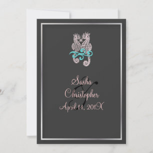 Inbjudningar till PixDezines Seahorse Wedding