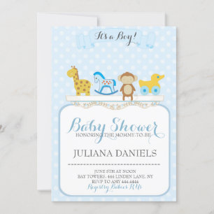 Inbjudningar till Pojke Nursery Baby Shower