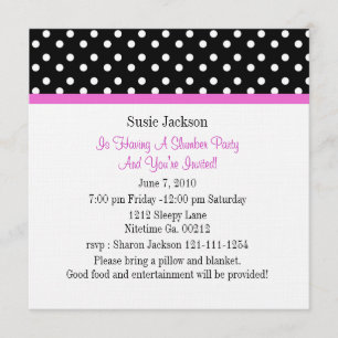 Inbjudningar till Polka Dot Butterfly Party