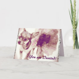Inbjudningar till Princess Party Chihuahua