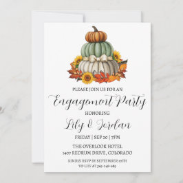 inbjudningar till pumpfall-förlovningsfest