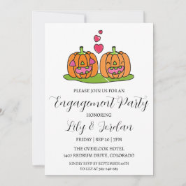 inbjudningar till pumpfall-förlovningsfest