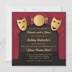 Inbjudningar till Red and Guld Dinner Theater Part