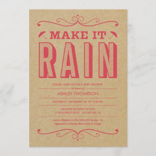 Inbjudningar till Retro Baby Shower