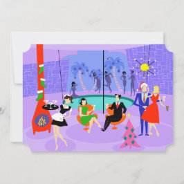 Inbjudningar till Retro Tropical jul-Helgdag i Par