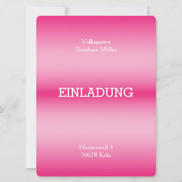 Inbjudningar till röd dimma i finare blek