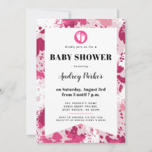 Inbjudningar till rosa Camo Baby Shower