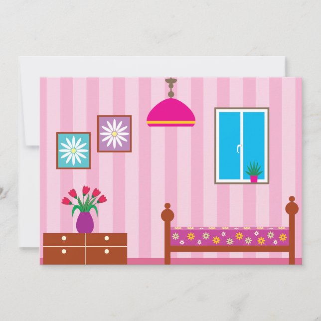 Inbjudningar till Rosa i sovrum (Framsida)