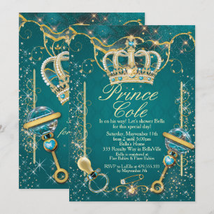 Inbjudningar till Royal Prince Pojke Shower