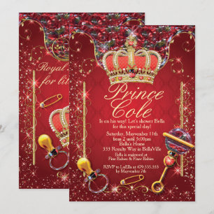 Inbjudningar till Royal Prince Pojke Shower