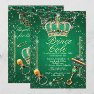Inbjudningar till Royal Prince Pojke Shower