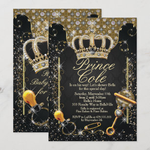 Inbjudningar till Royal Prince Pojke Shower