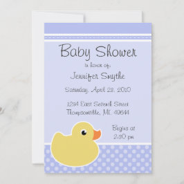 Inbjudningar till Rubber Ducky Blue Baby Shower