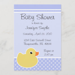 Inbjudningar till Rubber Ducky Blue Baby Shower