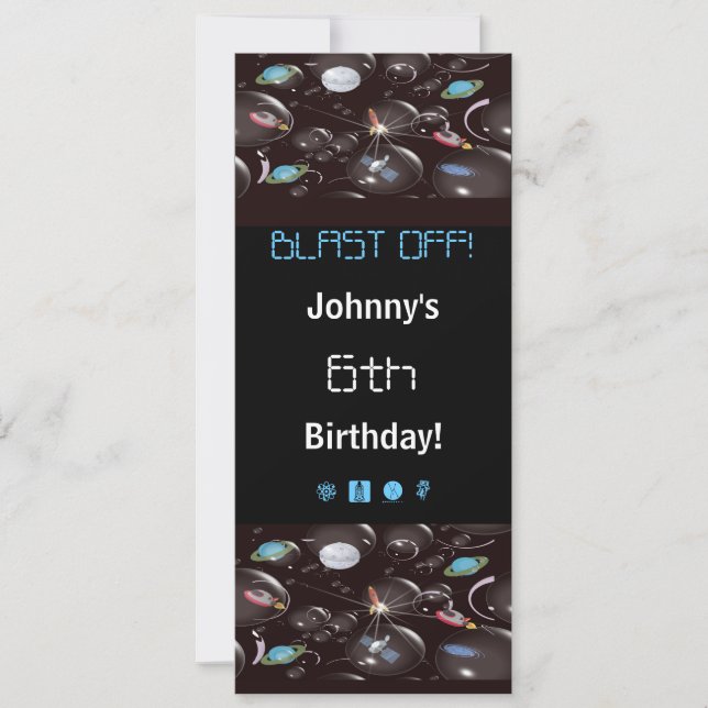 Inbjudningar till rymdpart (Framsida)