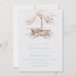 Inbjudningar till Sailing Boat Nautical Wedations