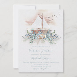 Inbjudningar till Sailing Boat Nautical Wedations