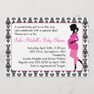 Inbjudningar till Silhouette Baby Shower