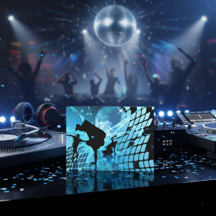 Inbjudningar till silhuetterade dansare