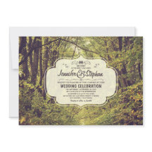 inbjudningar till skogsininspirerade träd avenue b