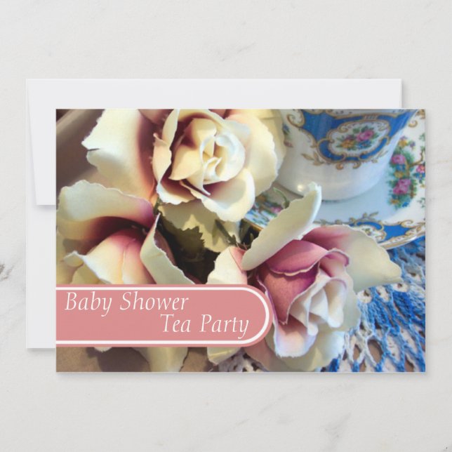 Inbjudningar till spädbarnsskor för Tea Party i Ko (Framsida)