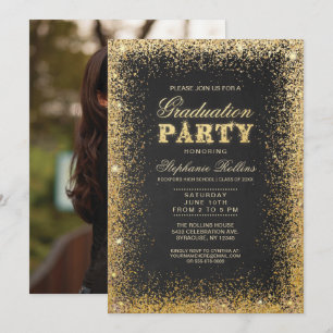 Inbjudningar till Studentfesten Guld och Glitter