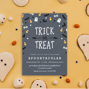 Inbjudningar till taloky Confetti Cute Halloween f