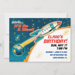 Inbjudningar till Temapartyet Retro Space