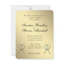 Inbjudningar till tennis Wedding
