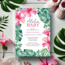 Inbjudningar till Tropical Baby Shower Aloha