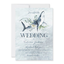 Inbjudningar till Tropical Ocean Shark Wedding