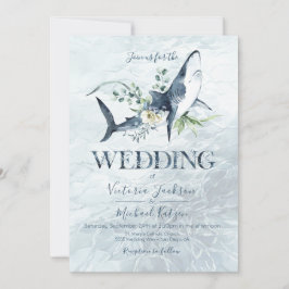 Inbjudningar till Tropical Ocean Shark Wedding