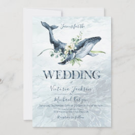 Inbjudningar till Tropical Ocean Whale Wedding
