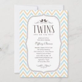 Inbjudningar till Twin Boy Baby Shower