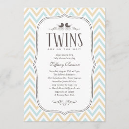 Inbjudningar till Twin Boy Baby Shower