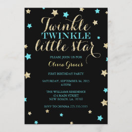 Inbjudningar till Twinkle Little Star Birthday