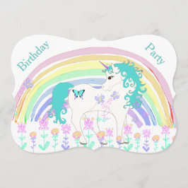 Inbjudningar till Unicorn Birthday