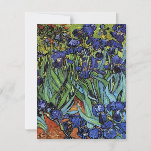 Inbjudningar till Van Gogh Irises (Framsida)