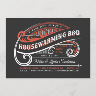 Inbjudningar till Vintage Retro Houseworths BBQ