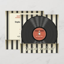 Inbjudningar till Vintage Sten vinylfilgrupp