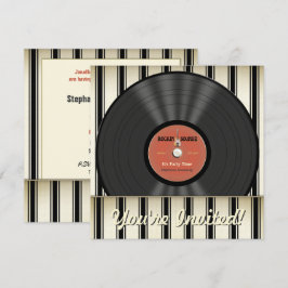 Inbjudningar till Vintage Sten vinylfilgrupp