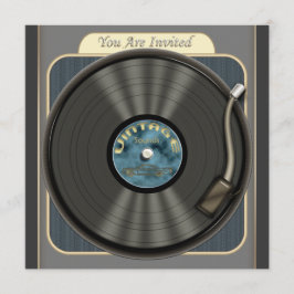 Inbjudningar till Vintage vinylpostergrupp