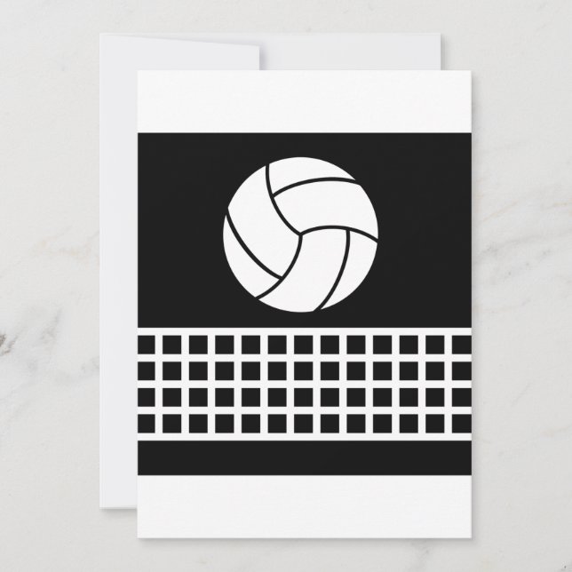 Inbjudningar till volleyboll (Framsida)